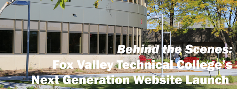 Fox Valley Technical College website launch