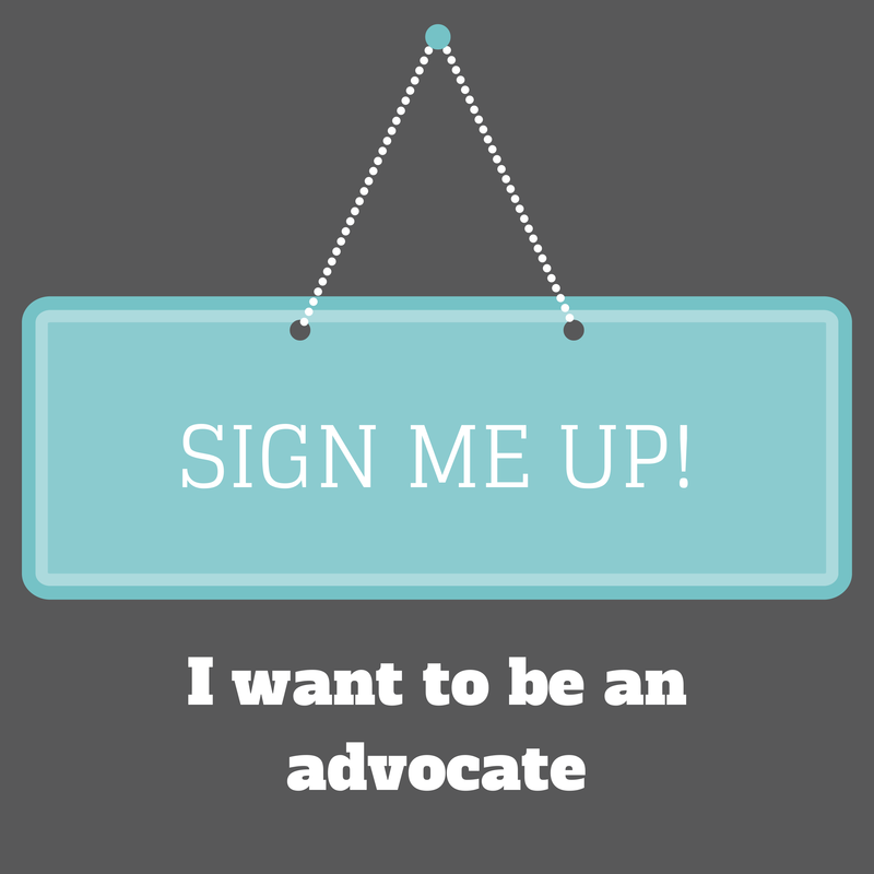 I want to be an advocate