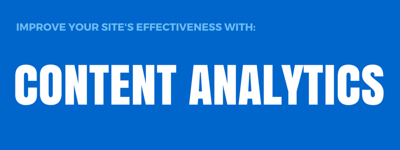 improve site effectiveness with analytics