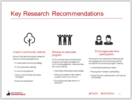 The Community Roudntable recommendations