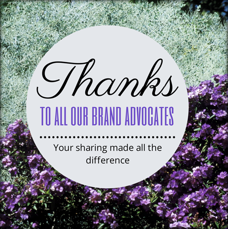 Thanks to our brand advocates