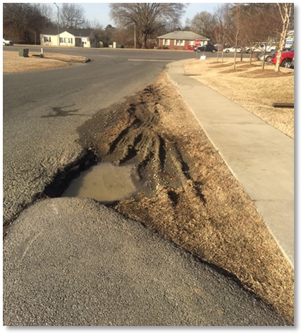 pothole in my community