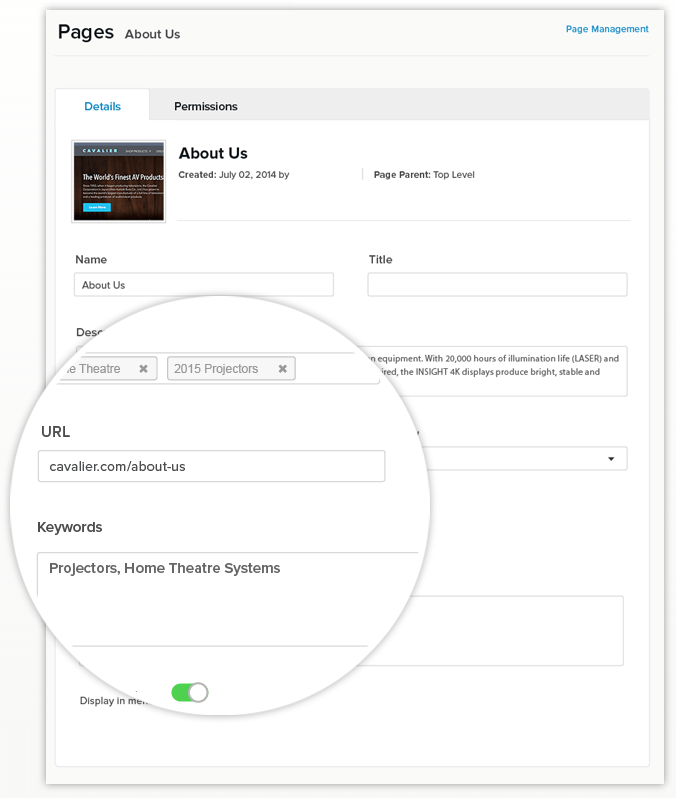 SEO - URL management