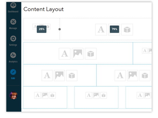 apply content layout to a page