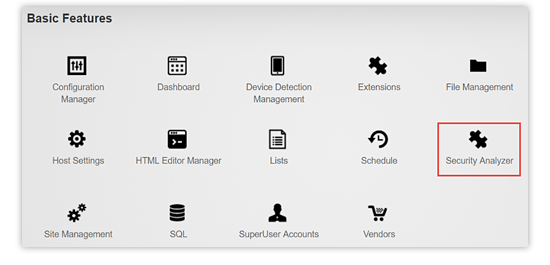 security analyzer extension