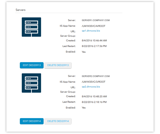 server set up in web farms