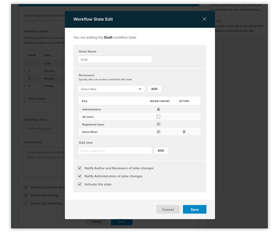 workflow state edit